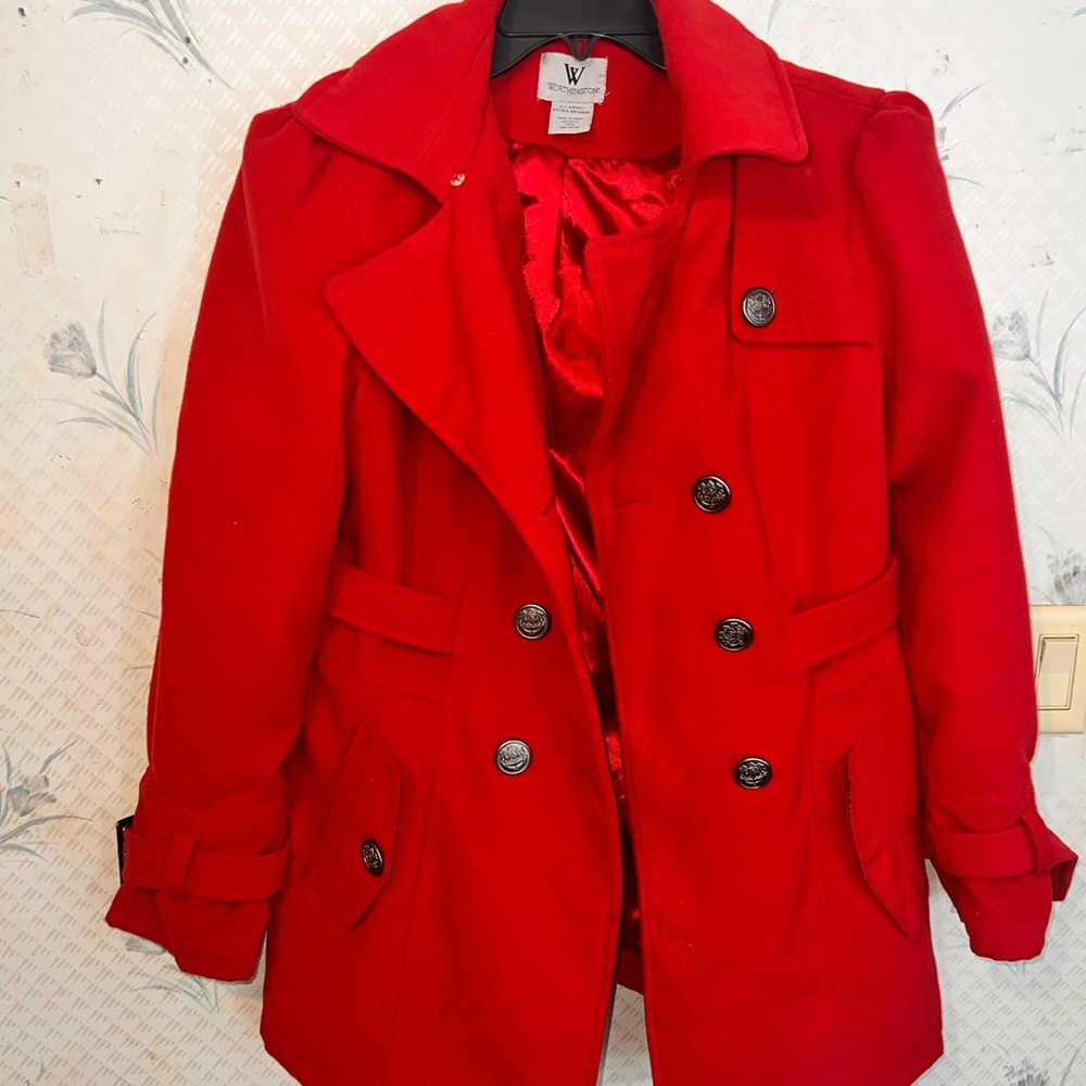 Red Pea Coat